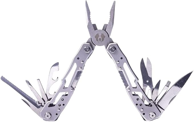 Uncharted Supply Multitool Pro | Includes Pliers Bottle Opener Philips and Flathead Screwdriver Knife and More | Durable Stainless-Steel