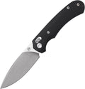 Folding Pocket Knife 3.31'' 154CM Blade EDC Knife Erogonomic Canvas Micarta Handle Pocket Knives for Men Hunting Hiking Survival Knives (Black)