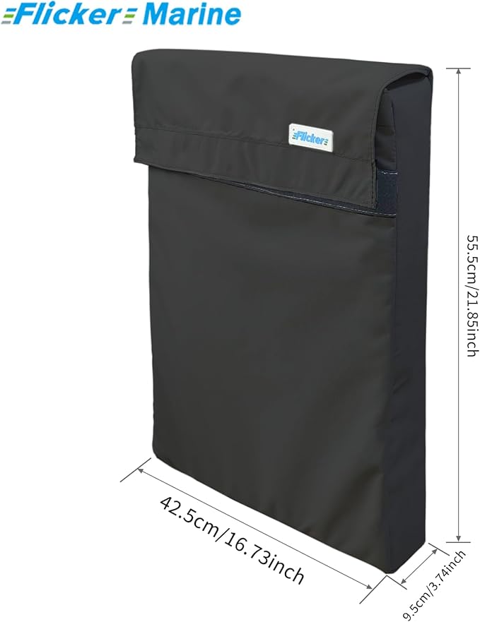 Marine Life Jacket Storage Bag – Waterproof Hanging Organizer for Boat Rail or Fence – Outdoor Marine Gear Holder for Vests and Equipment (Black)