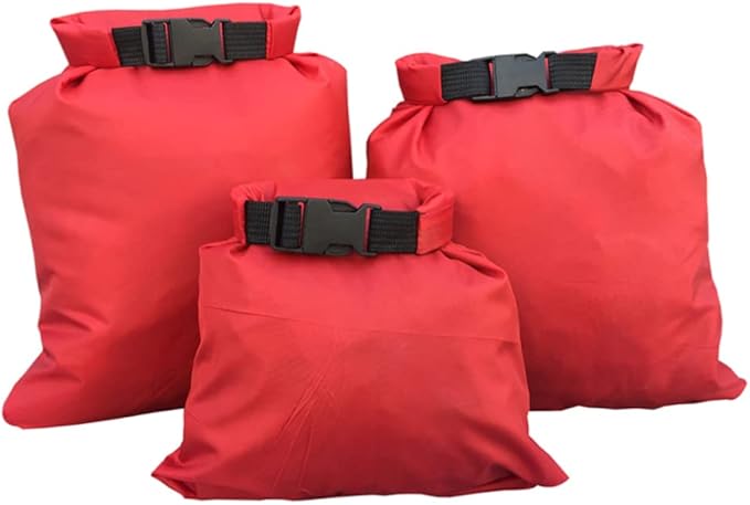 Garneck 3sets Sizes Waterproof Bags 1.5l 2.5l for Outdoor Boating Kayaking Camping