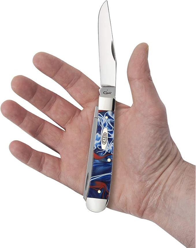 Case WR XX Pocket Knife Patriot Kirinite Trapper Item #11200 - (10254 SS) - Length Closed: 4 1/8 Inches
