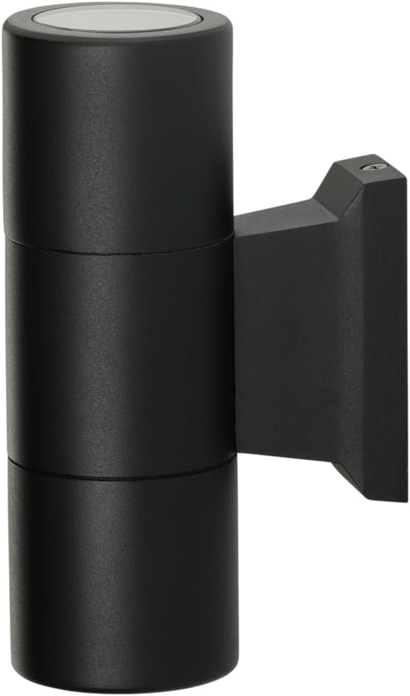 Kichler Large Up &amp Down Sconce in Black Brass for Screened Aluminum Pool Enclosures Screened Porches Patios Pergolas Decks (7 x 2.5 x 4.5) 15794BKB