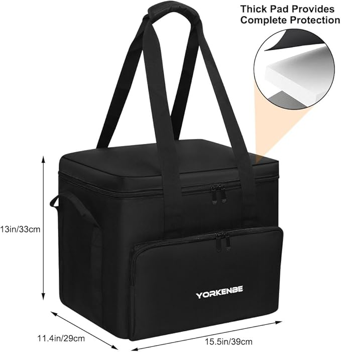 Carrying Case Compatible with Jackery Explorer 2000 V2 Water Resistant Padded Portable Power Station Storage Bag for RV Travel Outdoor Camping
