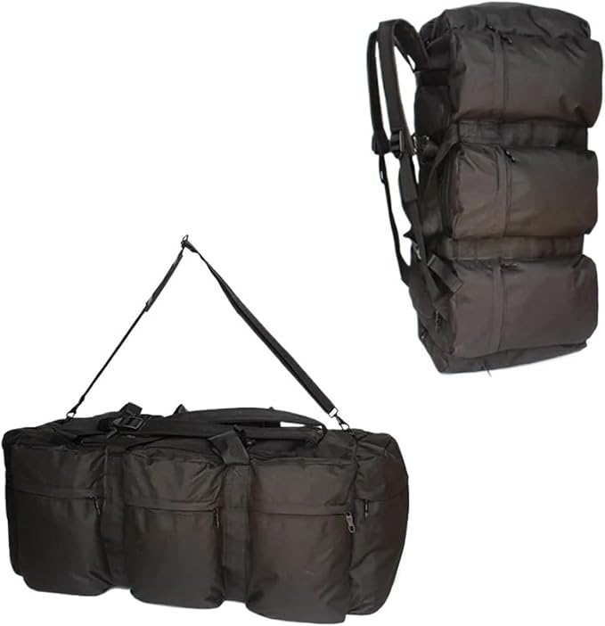 100L Large Luggage Camping Bag Backpack Men Outdoor Travel Shoulder Hiking Trekking Trip Tourist Tactical Carry-on Bags Trekking(Black)