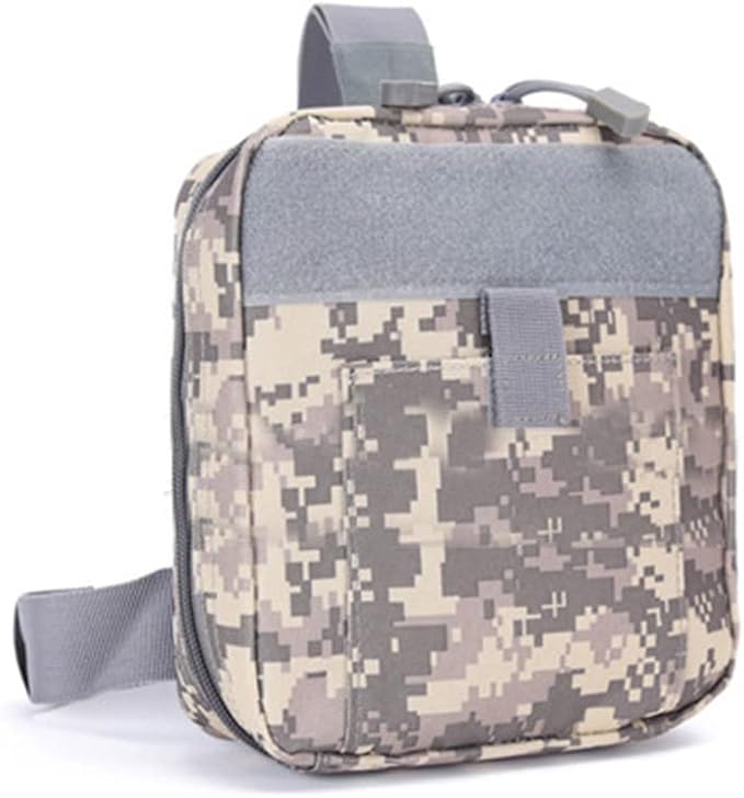 Outdoor Sports Airsoft Gear Molle Assault Combat Hiking Bag Accessory Camouflage Kit Pack Tactical Medical Pouch with Leg Strap