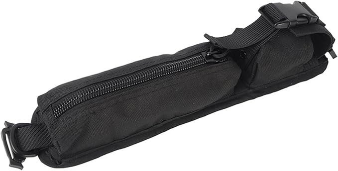 Tactical Shoulder Strap Sundries Bags for Backpack Accessory Pack Key Flashlight Pouch Molle Outdoor Camping EDC Kits Tools Bag Suministros para acampar al aire Libre (Black)