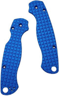 1Pair Aluminum Alloy Scales Fits for C81 Paramilitary 2 Handle Patch Replacement Accessory(Blue)