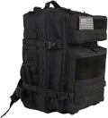 45L Military Tactical Backpacks Molle Army Assault Pack Bug Out Bag Hiking Treeking Rucksack Large Capacity Backpack Backpack(Black)