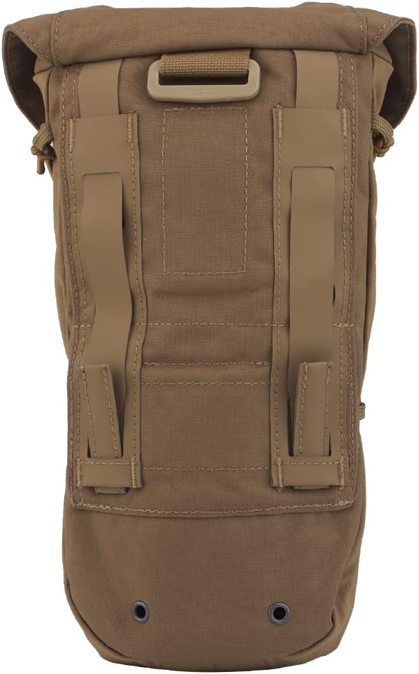 Multifunctional large capacity Dump Pouch Drawstring Magazine Tactical Utility Pouch Recycling Pouch Waist Bag (Tan)