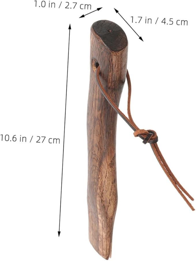 Holibanna Mini Axe Handle 2Pcs Ergonomic Wooden Grip for Hatchets Sturdy Solid Wood Replacement Handles for Camping and Outdoor Wood Splitting