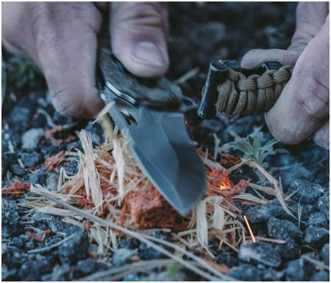 SOG Kiku Quick-Opening Sharp Ambidextrous Pocket Folding Knives with Linen Micarta Handle | CTS XHP Steel XR Lock