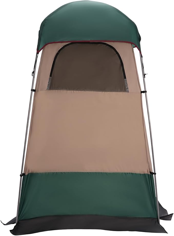 CNCEST Outdoor Shower TentCamping Privacy Shelter Dressing Changing Room Portable Toilet Tent for Hiking Sun Shelter Picnic Fishing (Green)