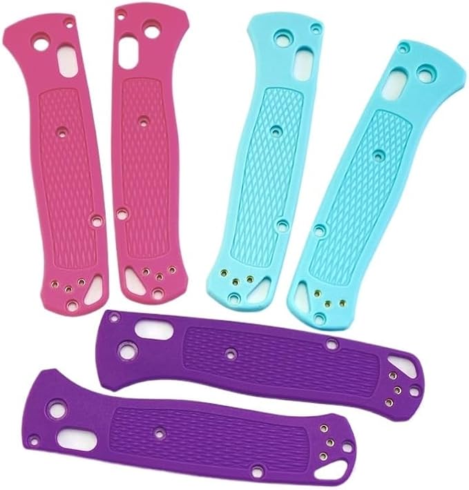 1Pair Custom Plastic Scales Handle Blank DIY Replacement Fits for Bugout 535