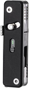 ROXON S504G Mini Flex Companion-7 in 1 Multitool EDC Pocket Knife with G10 Handle Box Cutter Short Sheepsfoot Blade Short Scissors Bottle &amp Can Opener 4mm Bit Tweezers and Toothpick