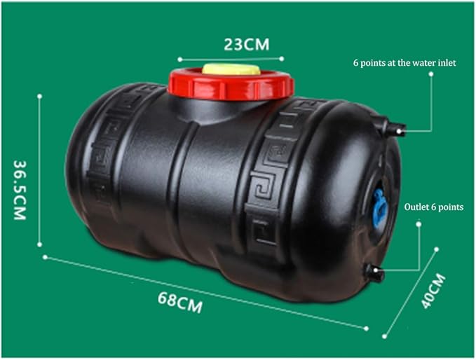 Outdoor Camping Tank Plastic Storage Water Container Summer Home Bath Shower Bucket Emergency Storage Water Tank with Shower Head and Hose Travel Camping Solar Heating Hot Water Bucket
