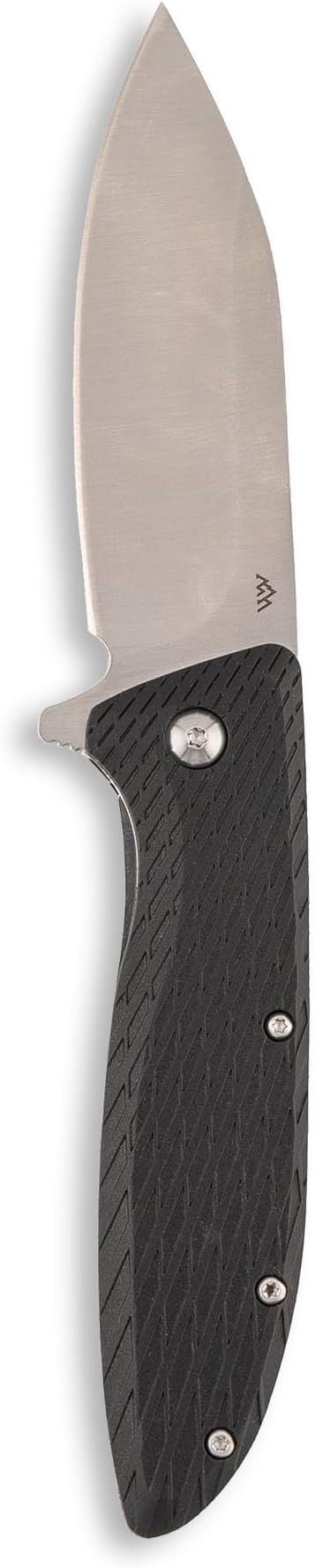 OUTDOOR EDGE Brutus 3.25 Folding Pocket Knife - Includes Sheepsfoot Blade Glass filled Nylon Handle with Lock Operation Ambidextrous Opening Mechanism for Men Camping Fishing &amp Hunting
