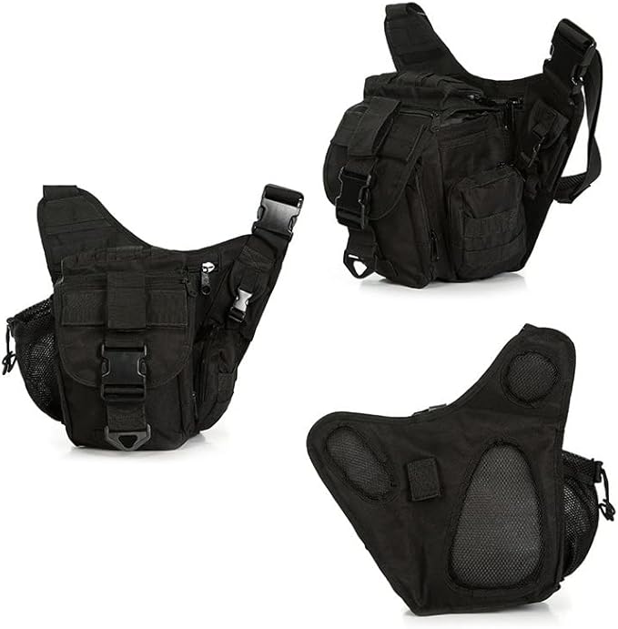 Outdoor Sports Hiking Sling Bag Shoulder Gear Pack Chest Range Bag Molle Camouflage Tactical Versipack - Tan
