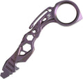 KANSEPT PryMate Purple Anodized Titanium Pry Bar Multitool with Glass Breaker Bottle Opener Hex Bit Pocket Cilp for Your Versatile Companion for Everyday Carry and Camping Accessories G008A4