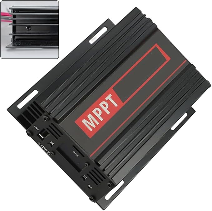 MPPT Solar Charge Controller Boost-800W Aluminum Alloy 12-65V 22A LCD Display Battery for Charger for 24V 36V 48V 60V 72V Solar Systems