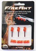 FireAnt 3 Pack - Fire Starter and Tinder System for Swiss Army Victorinox Knives (Orange Glow)