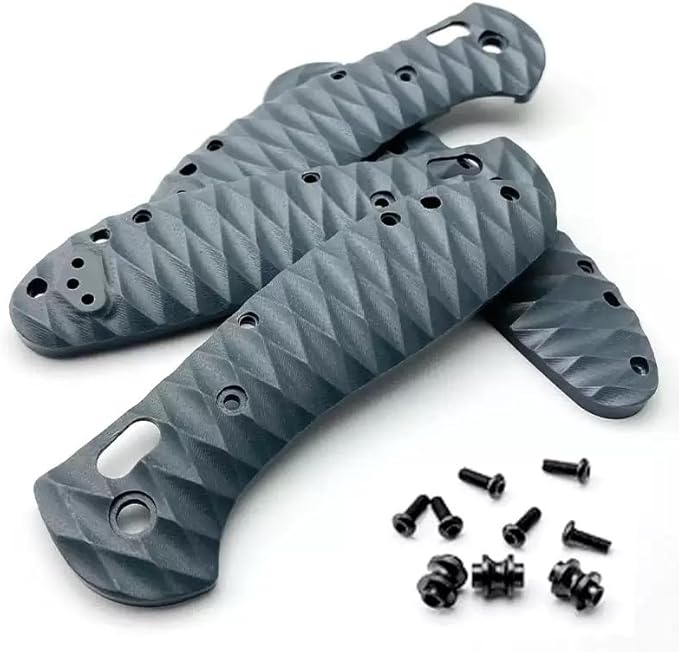 1 Pair G10 Scales Fits for Griptilian 551 CNC Handle Patch Blank DIY Replacement with 3 Sets Screws