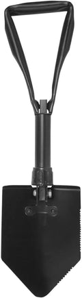 Fox Outdoor Products Tri-Fold Shovel - Compact Heavy-Duty Folding E-Tool Shovel for Camping Hiking &amp Survival