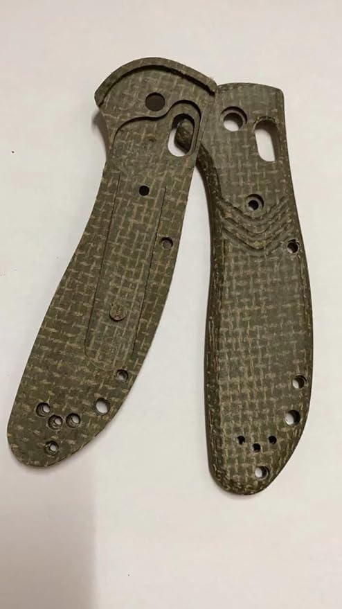 1 Pair Custom Linen Scales Handle Fits for Griptilian 550 551 DIY Making Accessory
