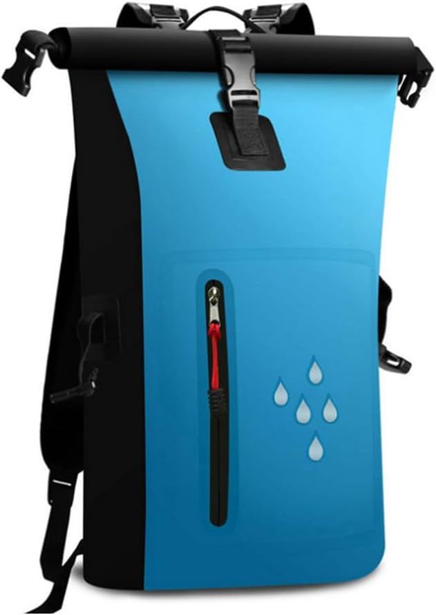 Waterproof Backpack 25L Heavy-Duty Dry Bag for Rafting Beach Hiking &amp Rainy Commute Floating with Comfort Straps