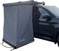DANCHEL OUTDOOR Car Awning Shower Tent Room with Portable Shower Pan Camping Privacy Shelter Enclosure Overland Portable Changing Room w/LED Light 3.3ft x 3.3ft Gray