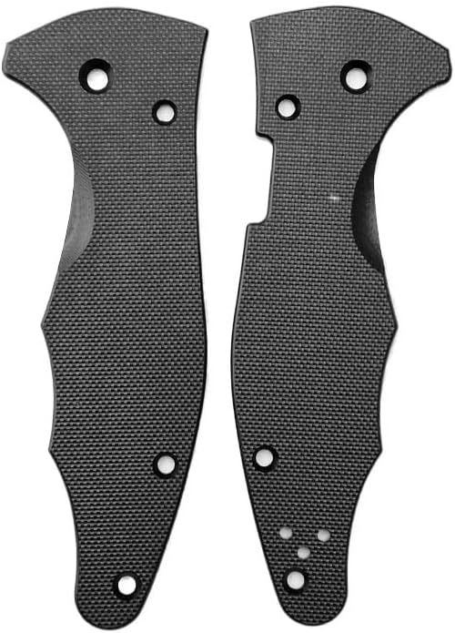 1 Pair Custom G10 Scales Fits for Yojimbo 2 C85 CNC Handle Patch DIY Accessory(Black)