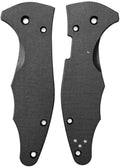 1 Pair Custom G10 Scales Fits for Yojimbo 2 C85 CNC Handle Patch DIY Accessory(Black)