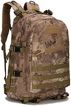 Men and Women Outdoor Camouflage Backpack Capacity Hiking and Camping Bag Multi-functional Storage Organizer 40L 3D Backpacks (A13 one size)