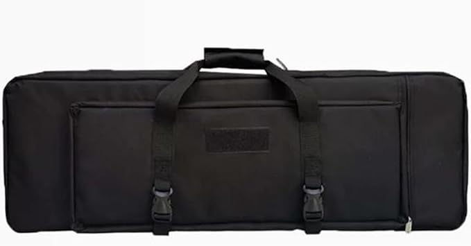 24 28 33 35 39 43 47 Soft Double Rifle Bag Long Rifle Bag for Hunting Shooting Range Firearm Transportation Transportation and Hunting Shooting Range Rifle Backpack(Black28in/70cm)