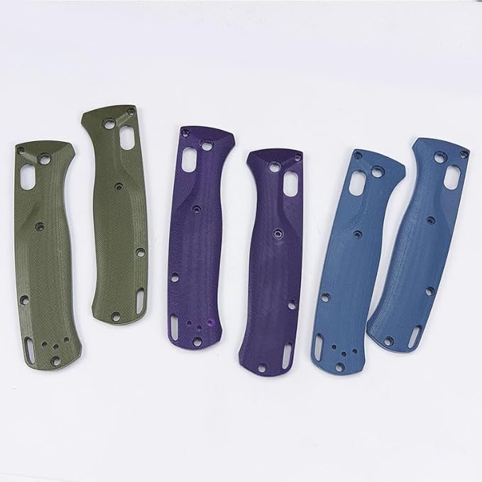 1 Pair G10 Scales Blank DIY Replacement Fits for Bugout 535 Handle Patch in Purple Color