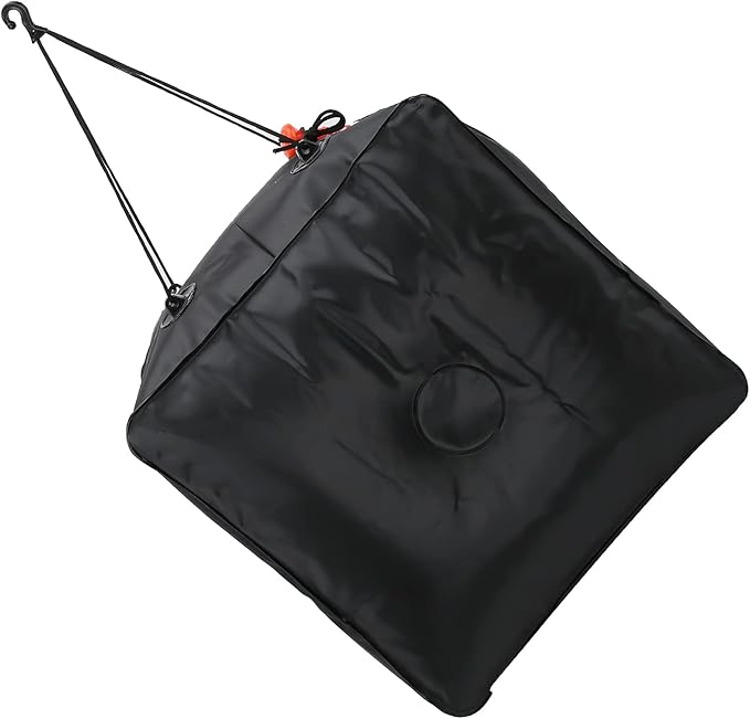 40L Solar Shower Bag Outdoor Camping Shower Solar Heated Water Bag with Advanced Shower Head and Rope Leak - Proof PVC Material for Hiking Beach Travel