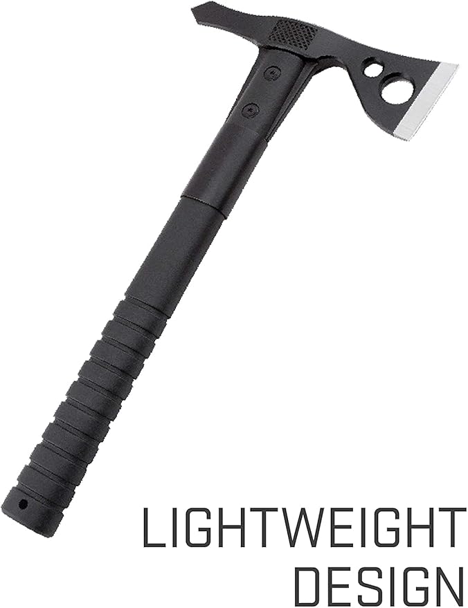 SOG FastHawk- Lighter Faster Agile Throwing Hatchet Versatile Survival Tactical Axe for Competition Throwing and Camping Hunting and Packing-Black (F06TN-CP)