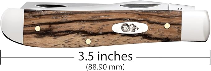 Case Cutlery CA25142: Mini Trapper Zebra Wood