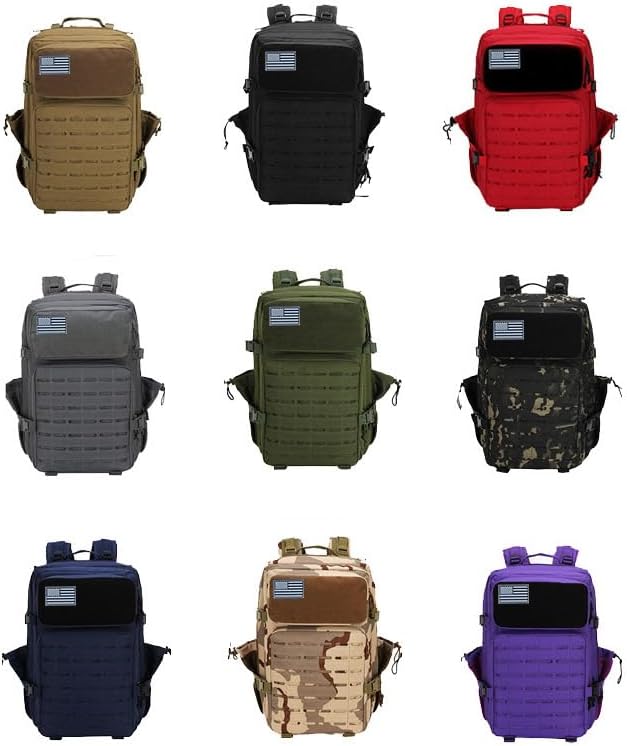 Outdoor Sports Pack Hiking Bag Rucksack Knapsack Combat Camouflage Tactical Backpack - Grey