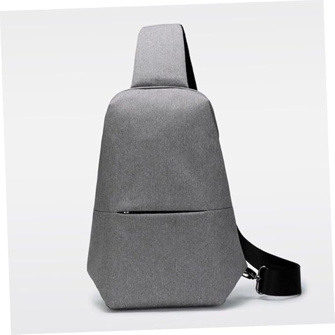Sling Backpack Multi-purpose Shoulder Chest Bag for Hiking Travel Kayaking Light Grey