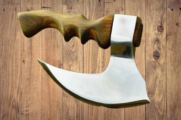 Handmade Viking Hatchet Axe – Custom Forged BBQ Axe and Meat Chopper