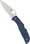 Spyderco Endela Lightweight Folding Pocket Knife with 3.4 CPM SPY27 Steel Blade and FRN Handle - EDC Knife for Men and Women Perfect for Hunting Tactical Camping Survival - PlainEdge - C243PCBL