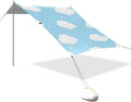 Beach Canopy with Windproof Ropes &amp Sandbags Beach Tent Sun Shade Sun Shelter for Camping Trips Fishing Backyard Fun or Picnics Cloud