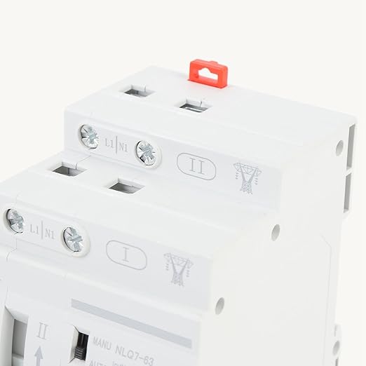 ATS Power Automatic Transfer Switch 32A Construction Easy Installation for Home and Office Applications (110VAC)
