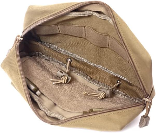 Tactical MOLLE Dump Drop Pouch Sub Abdominal Utility Tool Bag for JPC CPC AVS Vest with Hook and Loop Panel