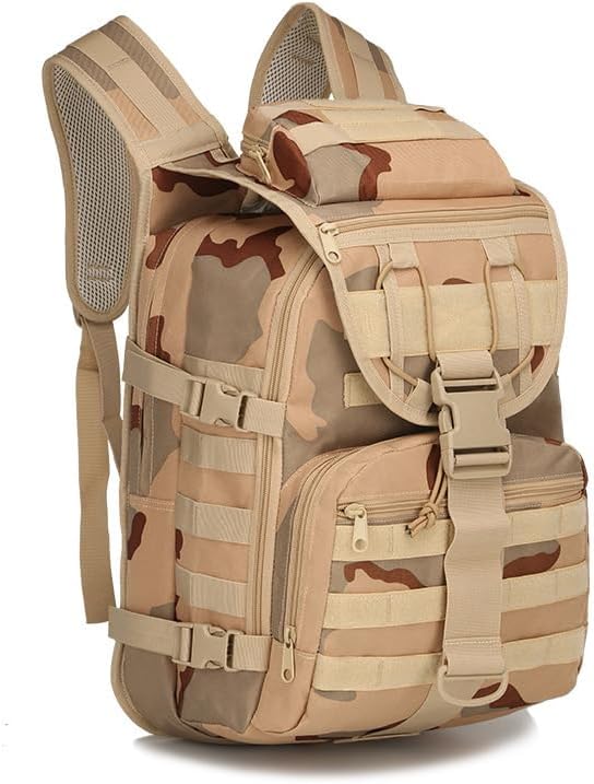 RISESHINE Outdoor Tactical Bag Backpack Sport Bag Pack Dual Large Capacity Tactical Bag for Every Day Carry(E45x31x8cm)
