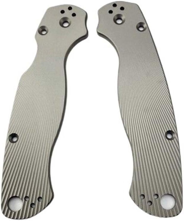 1 Pair Custom Titanium Alloy Scales Fits for C81 Paramilitary 2 CNC Non Slip Handle Patch DIY Accessory