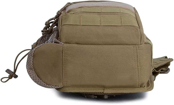 Sunnystacticalgear Outdoor Sports Hiking Sling Bag Shoulder Gear Pack Chest Range Bag Molle Camouflage Tactical Versipack - Tan