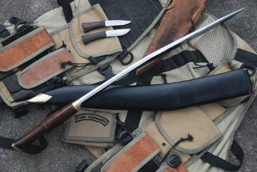 20 Hunting Sirupate Kukri Knife - Khukuri Comes Leather Sheath and 2 Small Knives - Daily Woking Bushcrafting High Carbon Steel Blade Camping Tool