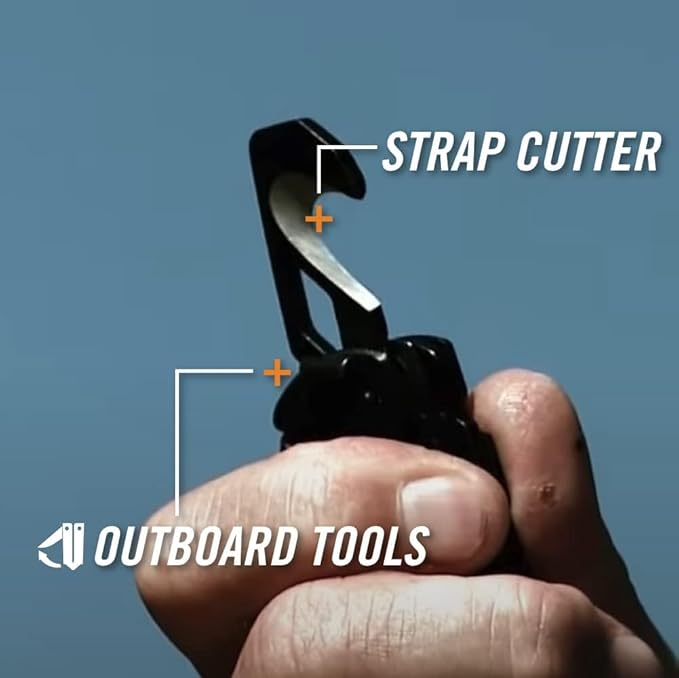 Gerber Gear Crucial EDC Multitool Pocket Knife with Clip and Strap Cutter for Camping and Survival Black