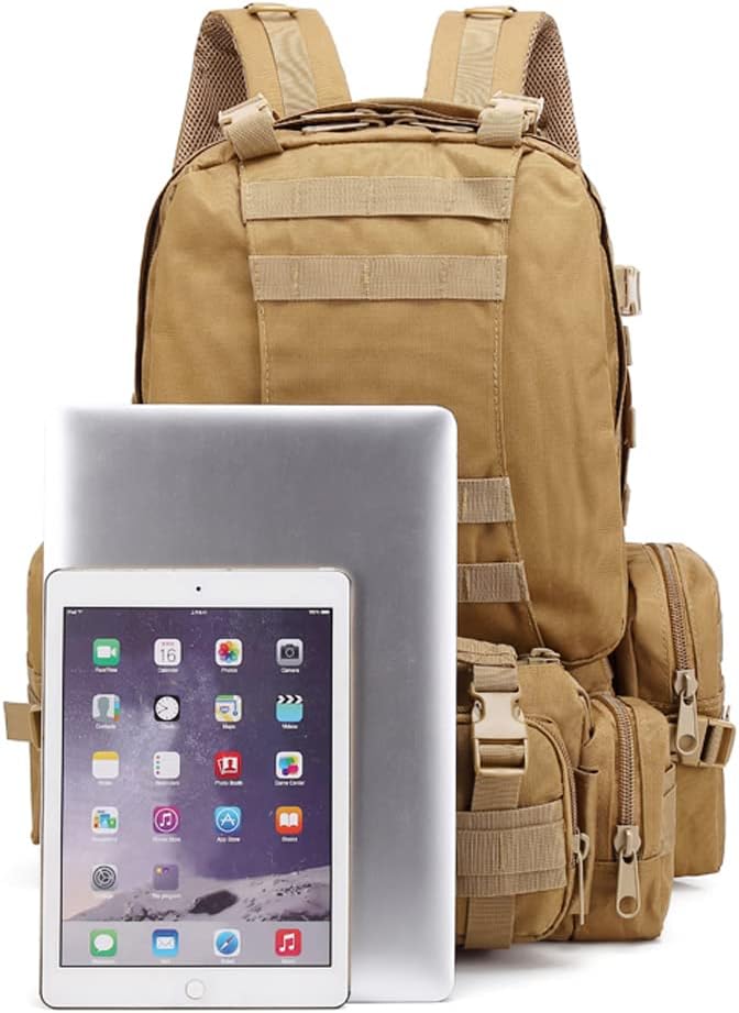 Tactical Backpack MOLLE Rucksacks Detachable Assault Pack Bug Out Bag